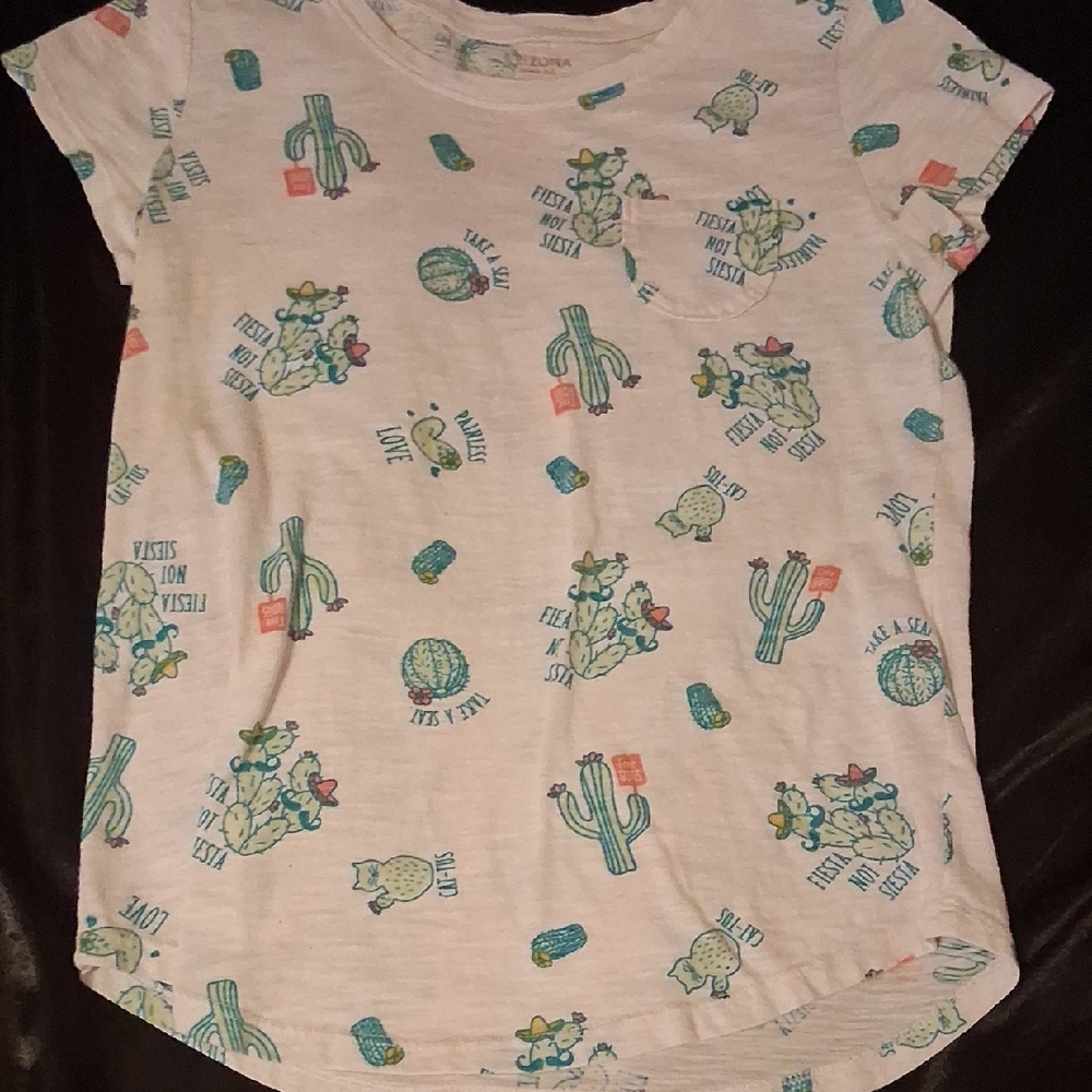Arizona Jean Company Kids' Tee with Cactus and Turtle Print